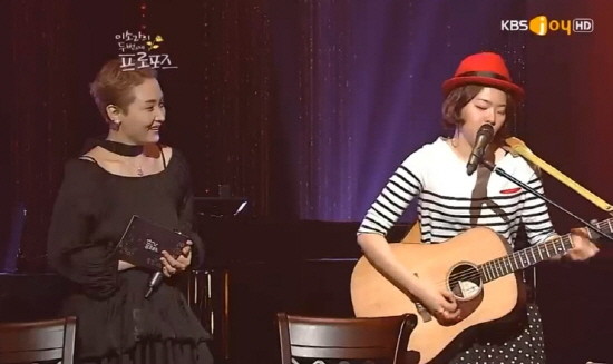 ▲ 가수 이소라가 장재인의 '반짝반짝' 열창에 눈물을 흘렸다.ⓒKBS조이