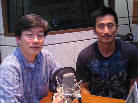 ▲ 손석희와 차인표.ⓒMBC 손석희의 시선집중