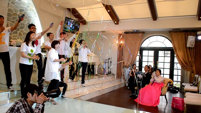 ▲ 뮤지컬축가팀이 공연하고 있는모습.ⓒ뉴데일리