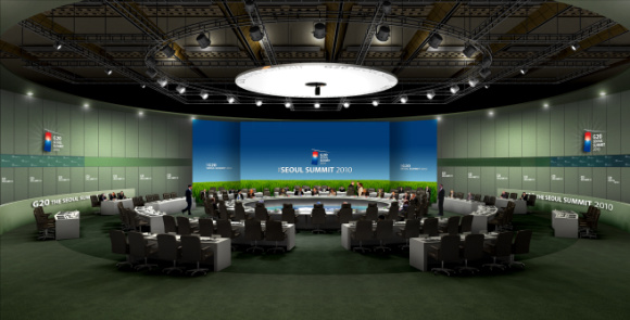 ▲ 지난해 서울에서 열린 G20 정상회의 회의장 전경 ⓒ 자료사진