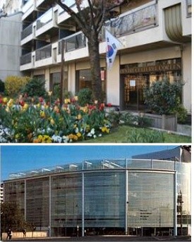 ▲ 30년 된 반지하 아파트에 위치한 프랑스 한국문화원(위), 프랑스 일본문화원(아래) ⓒ 조윤선 의원 제공