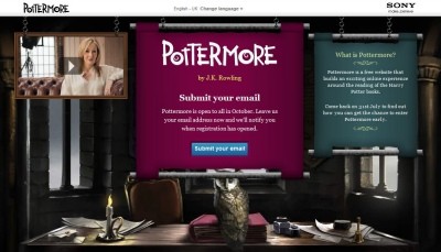 ▲ 조앤 롤링이 10월 해리포터 시리즈 전자책을 출시한다.ⓒ포터모어사이트캡처
