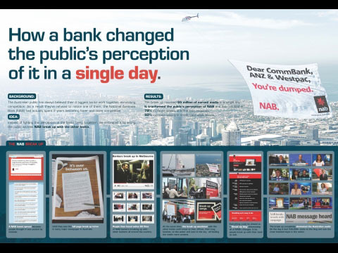 ▲ PR부문 그랑프리 호주 BBDO 멜버른의 호주국립은행 광고ⓒ