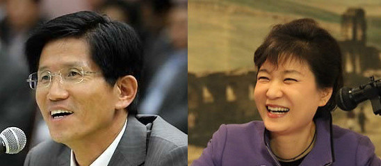 ▲ 김문수 경기지사(왼쪽)와 박근혜 한나라당 전 대표(오른쪽) ⓒ 뉴데일리
