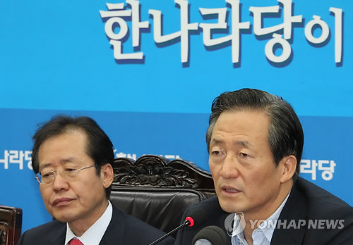 ▲ 한나라당 정몽준 전 대표가 6일 여의도당사에서 열린 최고중진연석회의에서 계파 해체 문제와 관련, 