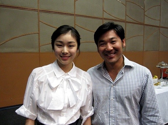 ▲ 김연아와 토비 도슨.