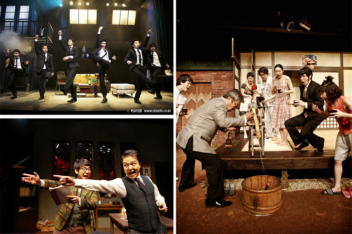 ▲ 왼쪽 위. 연극<키사라기 미키짱>, 왼쪽 아래. 연극<웃음의 대학>, 오른쪽. 연극<너와 함께라면>)ⓒCJ E&M