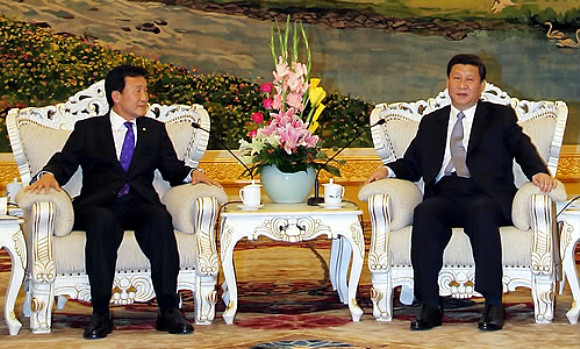 ▲ 지난 3일 중국을 방문한 손학규 대표가 시진핑 부주석을 만나 회담을 갖고 있다. ⓒ 연합뉴스