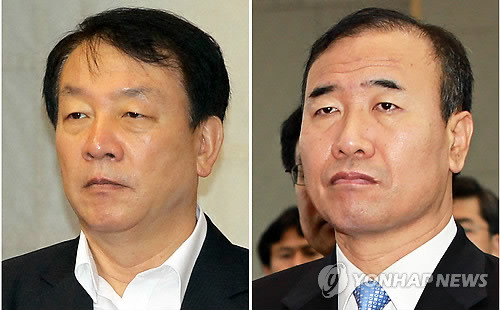 ▲ 이명박 대통령은 15일 오후 새 법무장관에 권재진 청와대 민정수석(왼쪽)을 새 검찰총장에 한상대 서울중앙지검장을 내정했다. ⓒ연합뉴스