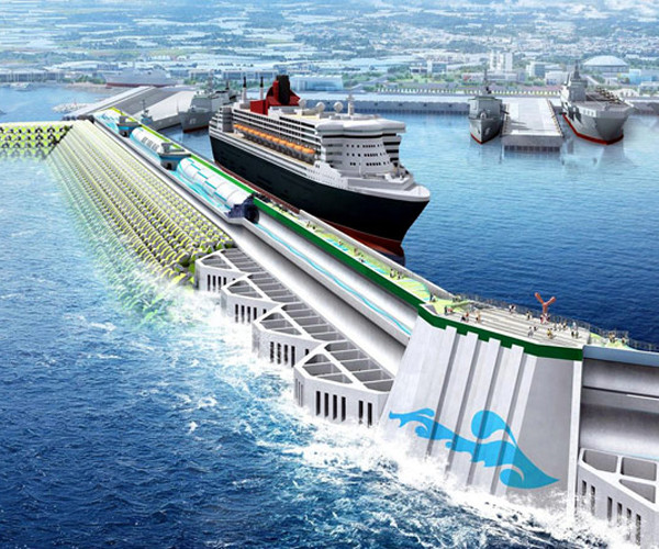 ▲ 제주해군기지 완공 시의 모습. 좌파 진영이 건설을 반대하는 제주해군기지의 공식 명칭은 '민군복합미항'이다.