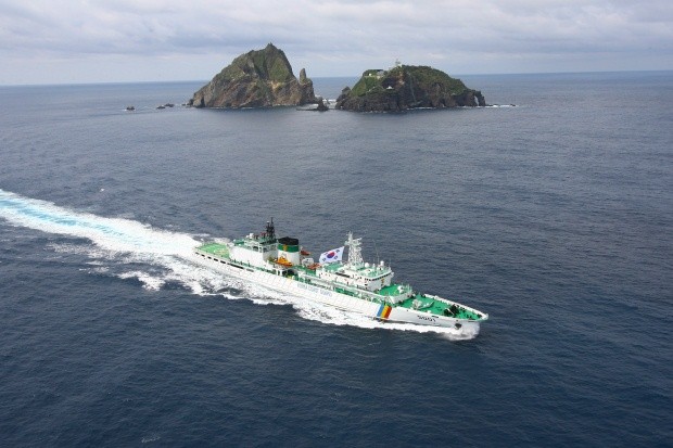 ▲ 바다를 달리고 있는 해경 독도수호함(5001함)의 모습.   ⓒ 뉴데일리