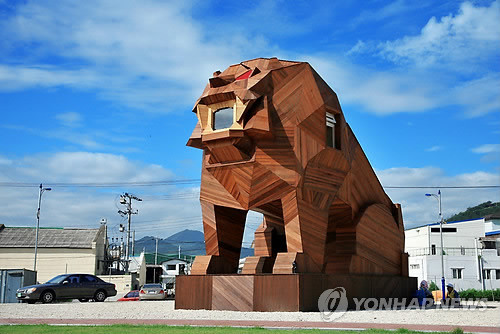 ▲ 강원 삼척시립박물관 역사실 제1전시실에 전시된 신라 이사부 장군의 표준영정.ⓒ