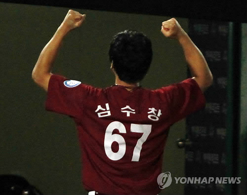 ▲ 사진 = 승리를 확신하는 심수창.