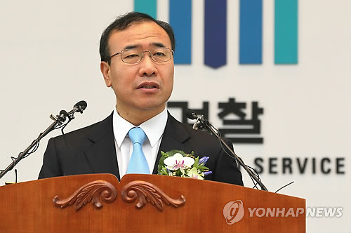 ▲ 한상대 검찰총장 취임 (서울=연합뉴스) 박지호 기자 = 12일 오후 서울 서초구 서초동 대검찰청 강당에서 열린 취임식에서 한상대 검찰총장이 취임사를 하고 있다.ⓒ