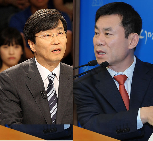 ▲ 곽노현 서울시교육감과 이종현 서울시대변인 ⓒ 뉴데일리