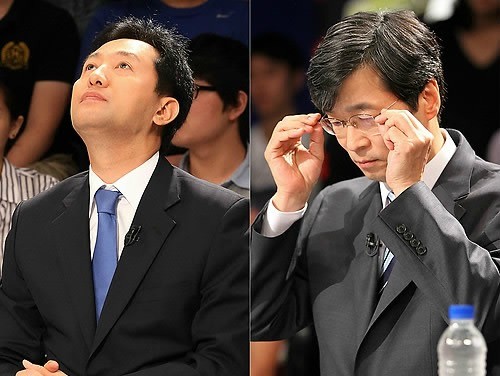 ▲ 오세훈 서울시장이 15일 오후 서울 광화문 광장에서 오는 24일에 실시되는 무상급식 주민투표를 알리는 캠페인을 하고 있다. ⓒ연합뉴스