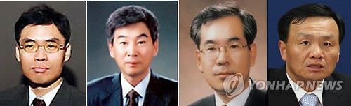 ▲ 서울중앙지검장에 최교일 법무부 검찰국장(49.사법연수원 15기), 대검 중수부장에 최재경 사법연수원 부원장(49.연수원 17기)이 각각 임명됐다. 또 법무부 검찰국장에는 국민수 청주지검장(48.연수원 16기), 대검 공안부장에는 임정혁(52.연수원 16기) 대구고검 차장이 각각 임명됐다.(사진 왼쪽부터) ⓒ