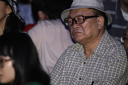 ▲ 행사에 참여하여 시민들 사이에 앉아있는 오길남 박사.ⓒ