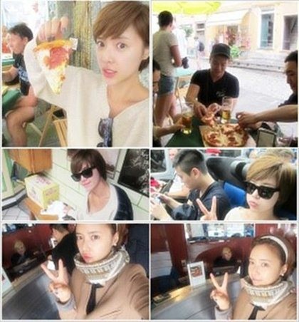 ▲ 황정음 김용준 유럽 여행 ⓒ 사진=황정음 미니홈피