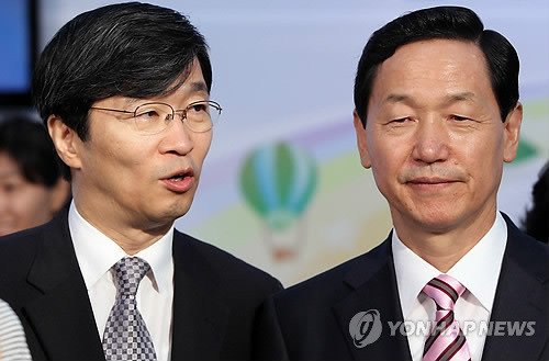 ▲ 곽노현 서울시교육감(왼쪽), 김상곤 경기도교육감ⓒ연합뉴스