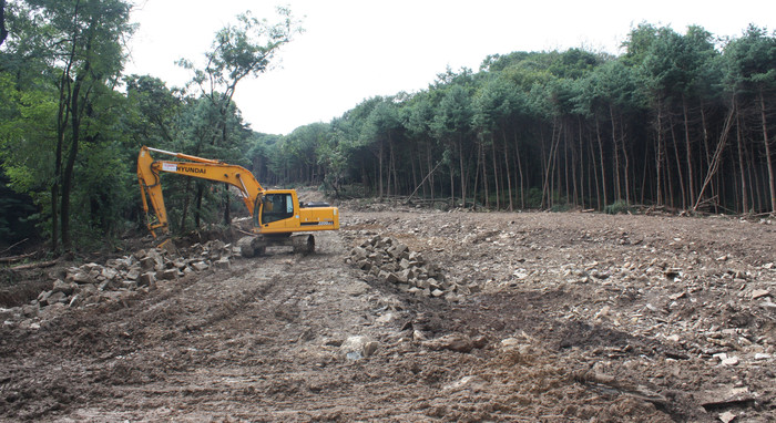 ▲ 우면산 산사태 복구 공사 현장 모습 ⓒ 뉴데일리