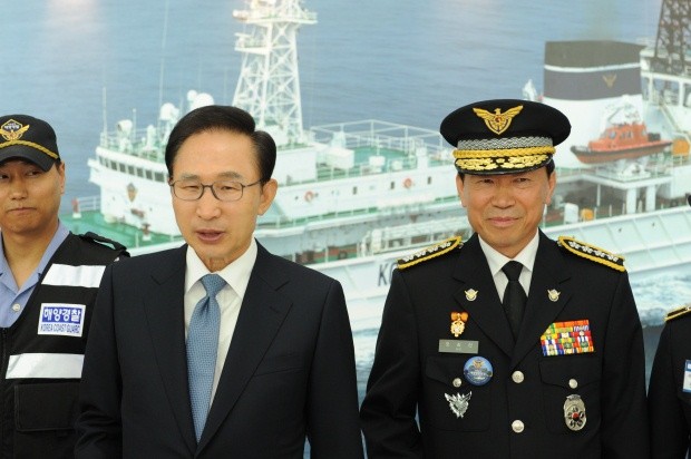 ▲ 인사말을 하고 있는 모강인 해양경찰청장.