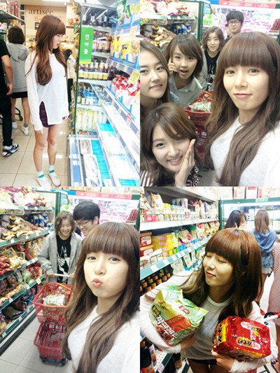 ▲ 포미닛 마트 나들이 ⓒ 사진=현아 트위터