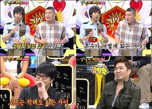 ▲ 성시경 김조한 친척 ⓒ 사진=강심장 방송화면 캡쳐