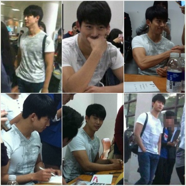 ▲ 옥택연 등교 사진 ⓒ 사진=온라인 커뮤니티