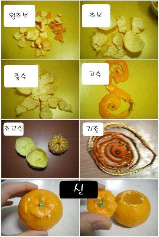 ▲ 귤까기 등급 ⓒ 사진=온라인 커뮤니티
