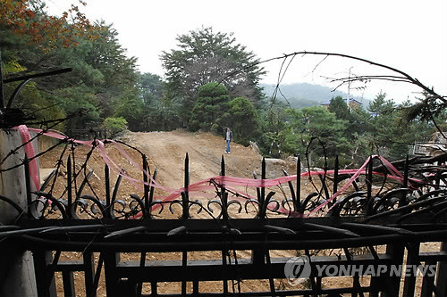 ▲ 터파기 공사중인 내곡동 사저.ⓒ연합뉴스