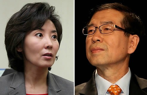 ▲ 10.26 서울시장 재보선에 나선 나경원 한나라당 후보와 무소속 박원순 후보의 공방이 치열하다. 지지율 격차가 가시권 내로 좁혀짐에 따라 양 측은 TV토론에서 우세를 선점하기 위해 안간힘을 쓰고 있다.ⓒ