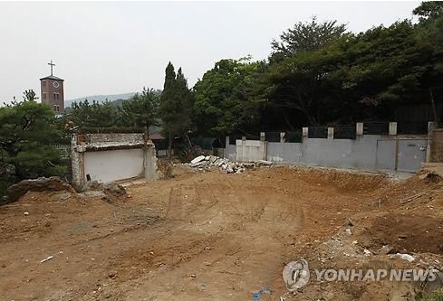 ▲ 터파기 공사중인 내곡동 사저.ⓒ연합뉴스