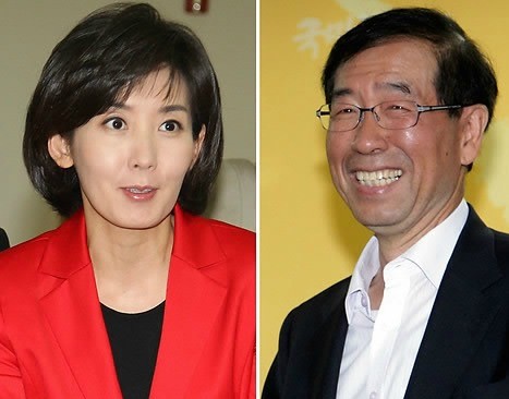 ▲ 한나라당 나경원 후보는 항상 정장에 단정한 패션을 고수한다. 반면 무소속 박원순 후보는 공식 일정에서도 타이를 잘 매지 않는 것으로 유명하다. 공식 선거 운동을 앞두고 양 측 후보의 이미지 메이킹 대결도 재밌는 관전 거리다. ⓒ 뉴데일리