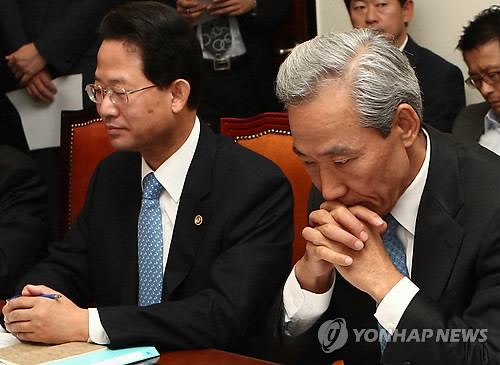 ▲ 한미FTA 이행법안이 미 하원을 통과한 13일 국회 외교통상위원회 소회실에서 열린 한미FTA여야정 협의체 회의에서 김종훈 통상교섭본부장이 생각에 잠겨 있다. ⓒ연합뉴스