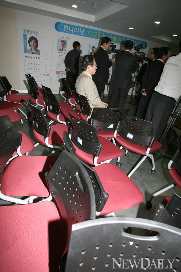 ▲ 서울시장 보선에서 한나라당 나경원 후보의 주요 패인은 지난 6.2 지방선거에 비해 저조했던 강남 3구의 투표율 때문인 것으로 분석됐다.ⓒ뉴데일리 편집국