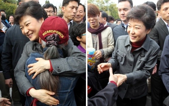 ▲ 박근혜 한나라당 전 대표가 서울 강북 일대를 돌며 유권자들과 만나고 있다. ⓒ 연합뉴스