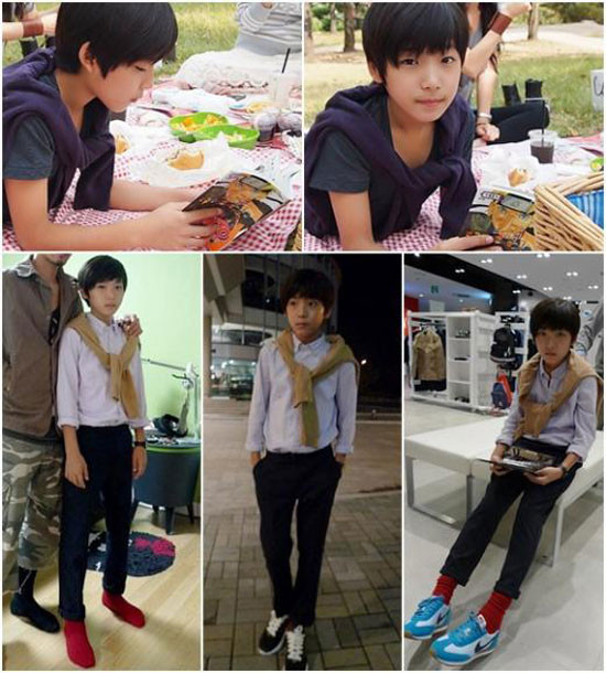 ▲ 지승준의 성장 모습을 공개했다. ⓒ 사진=윤효정 미니홈피