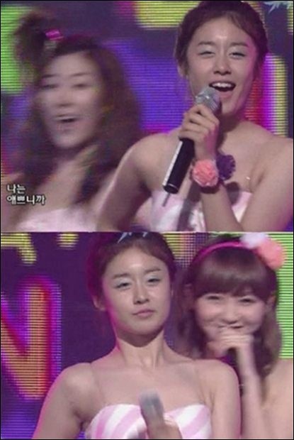 ▲ 지연의 아이라인 생략 사진이 화제다. ⓒ 사진=온라인 커뮤니티