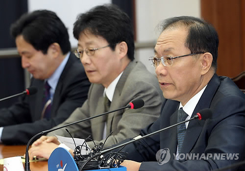 ▲ 한나라당 황우여 원내대표가 16일 오전 서울 영등포구 여의도 당사에서 열린 최고중진연석회의에서 모두발언을 하고 있다. ⓒ연합뉴스