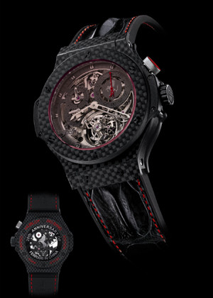 ▲ 스위스 명품시계 '위블로 페라리 뚜르비옹 에디션'. 전 세계 20개 한정판매품이다.