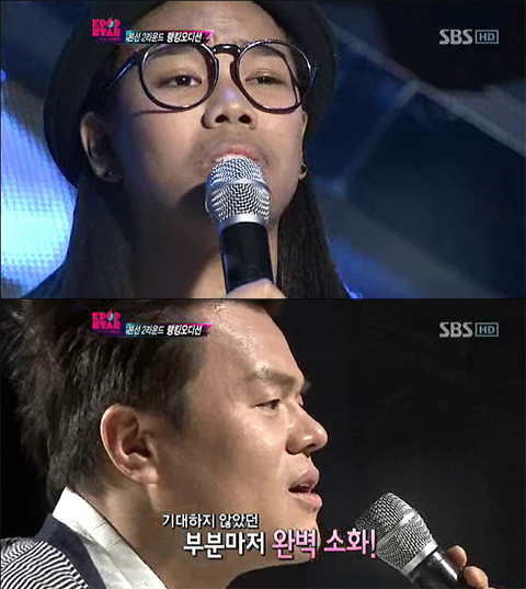 ▲ 박진영이 이미쉘을 극찬했다. ⓒ 케이팝스타 캡쳐