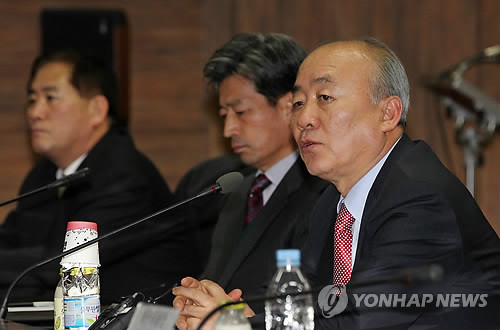 ▲ 류우익 통일부 장관이 9일 오후 정부중앙청사에서 열린 남북 교역ㆍ경협 기업 간담회에서 모두 발언을 하고 있다. ⓒ연합뉴스