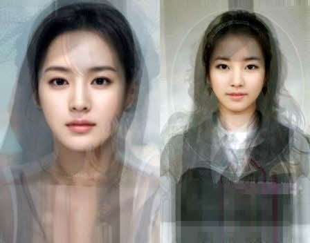 ▲ 온라인 커뮤니티 게시판에 떠돌고 있는 '궁극의 한국 미녀' 사진.