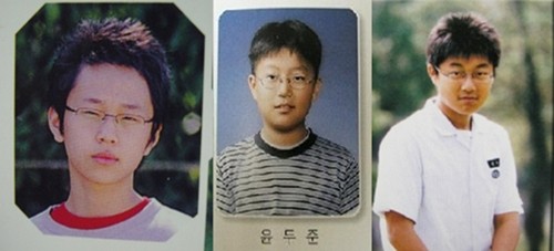 ▲ 그룹 비스트의 용준형과 윤두준의 졸업사진이 화제다. ⓒ 온라인 커뮤니티