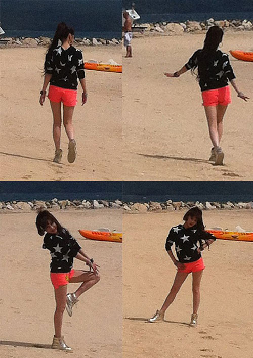 ▲ 걸그룹 2NE1 박봄의 뒤태가 공개돼 화제다. ⓒ 박봄 미투데이