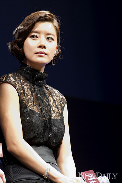 ▲ 영화 ‘가비’ 제작발표회에 참석한 배우 유선 ⓒ 양호상기자.