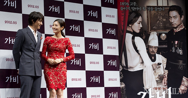 ▲ '가비'(감독 장윤현) 제작보고회에 참석한 주진모, 김소연ⓒ양호상 기자