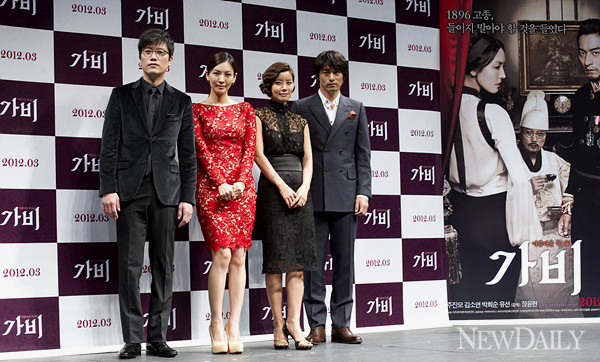 ▲ '가비'(감독 장윤현) 제작보고회에 참석한 출연진ⓒ양호상 기자