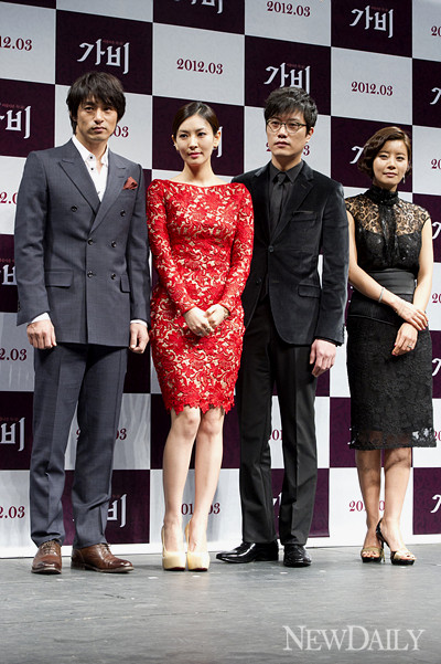 ▲ '가비'(감독 장윤현) 제작보고회에 참석한 출연진ⓒ양호상 기자